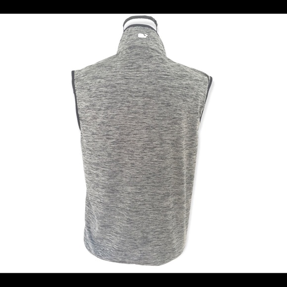 VINEYARD VINES Womens Fleece Vest Gray Full Zip pockets Sleeveless XS. - Picture 2 of 13